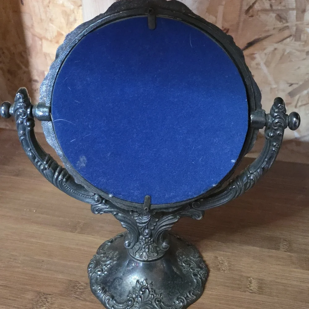 Heavy Elegant Vintage Vanity Mirror By Baroque By Wallace